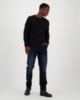 Men's Niall Long Sleeve Relaxed Fit T-Shirt -  black