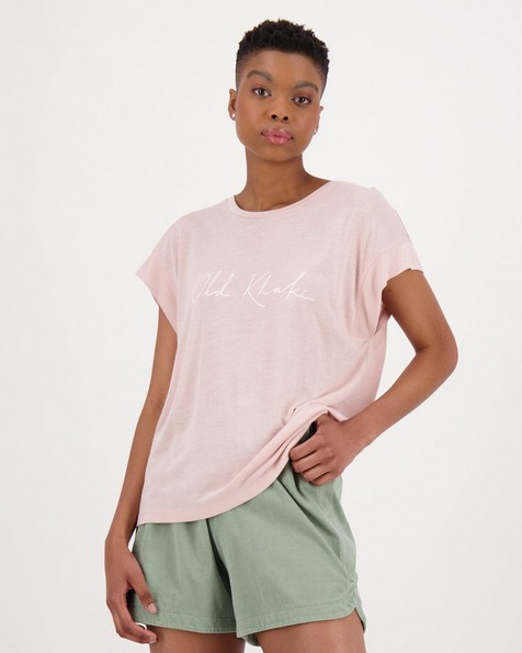 Women's Bobbi Call-Out T-Shirt -  pink