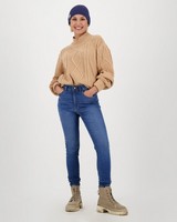 Women's Gwynne Cable Pullover -  camel
