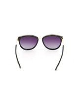 Old Khaki Women's Rounded Clubmaster Sunglasses -  black