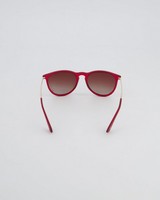 Women's Rounded Clubmaster Sunglasses -  red