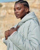 Women's Aida Long Puffer Jacket -  olive