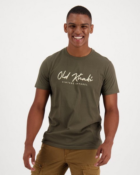 Men's Shane Standard Fit T-Shirt -  olive