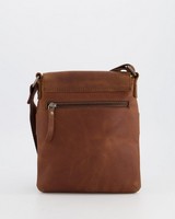 Men's Marcus Leather Crossbody Bag -  brown