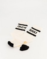 Men's Bart Branded Sock -  milk