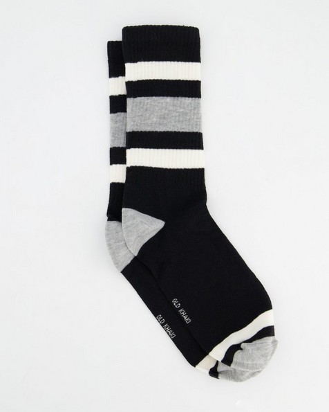 Men's Gerald Stripe Rib Sock -  black