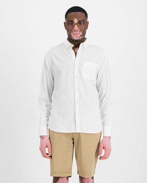 Men's Clayton Slim Fit Shirt -  white