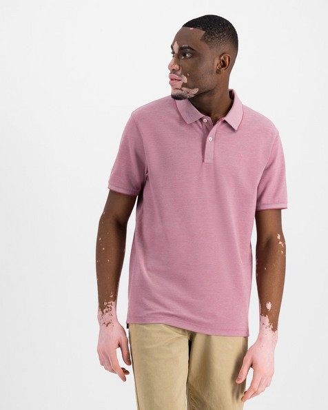 Men's Charlie Relaxed Fit Golfer -  berry