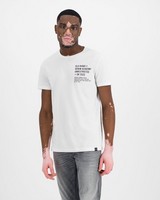 Men's Veece Standard Fit T-Shirt -  white
