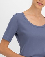 Women's Polly T-Shirt -  pewter