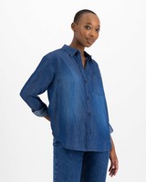 Women's Martha Denim Shirt -  indigo