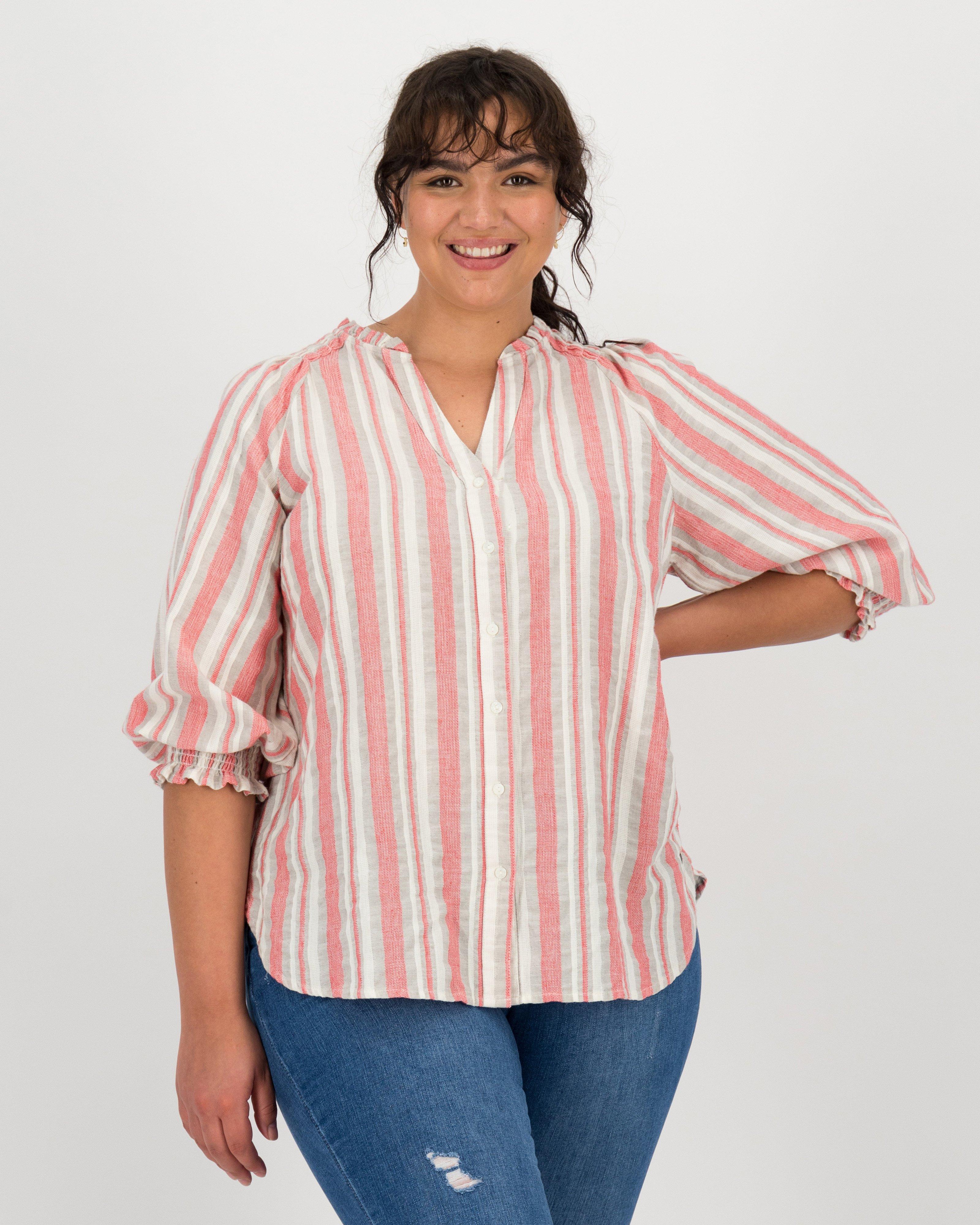 Women's Meg Peasant Top | Old Khaki