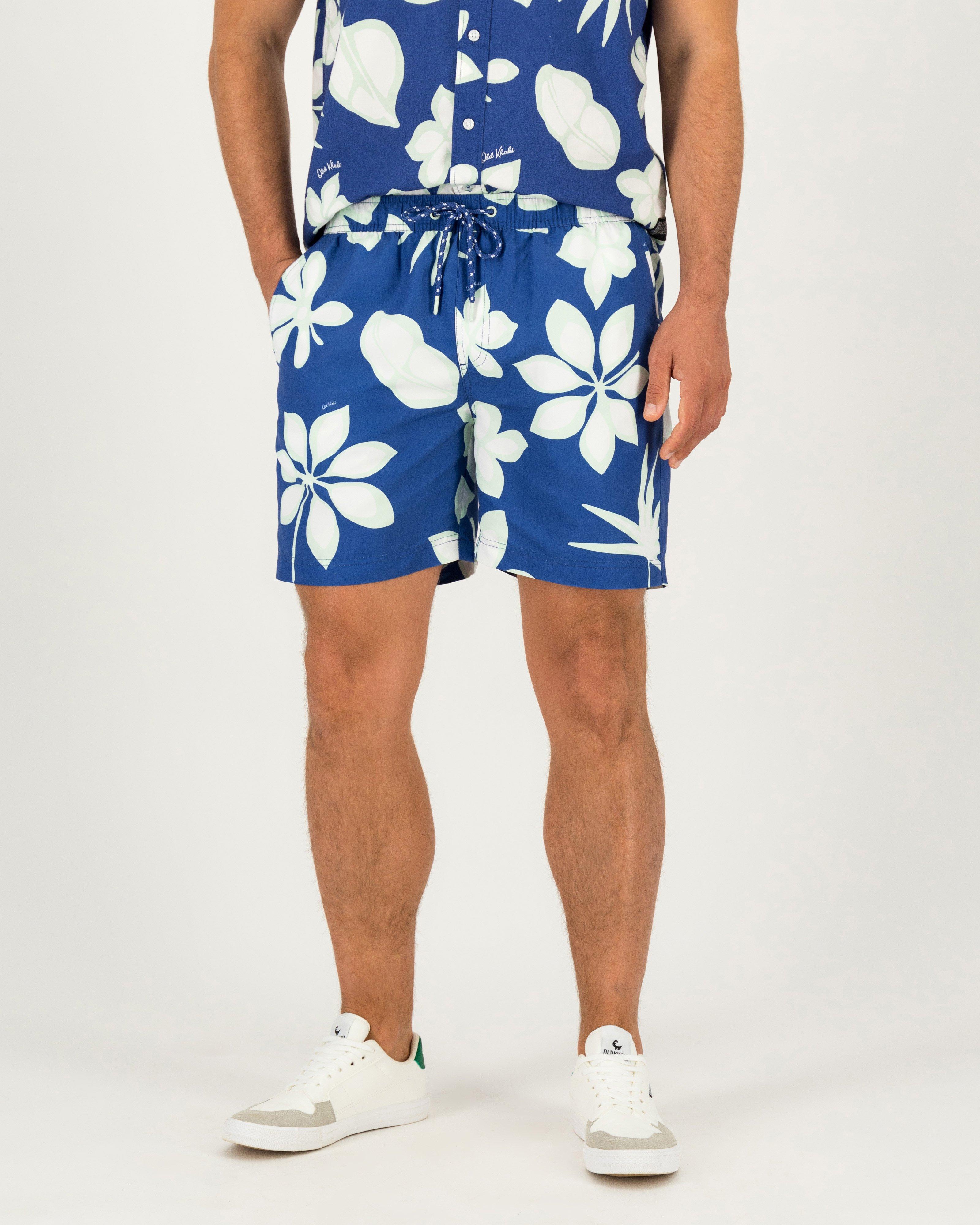 Mens khaki hot sale swim shorts