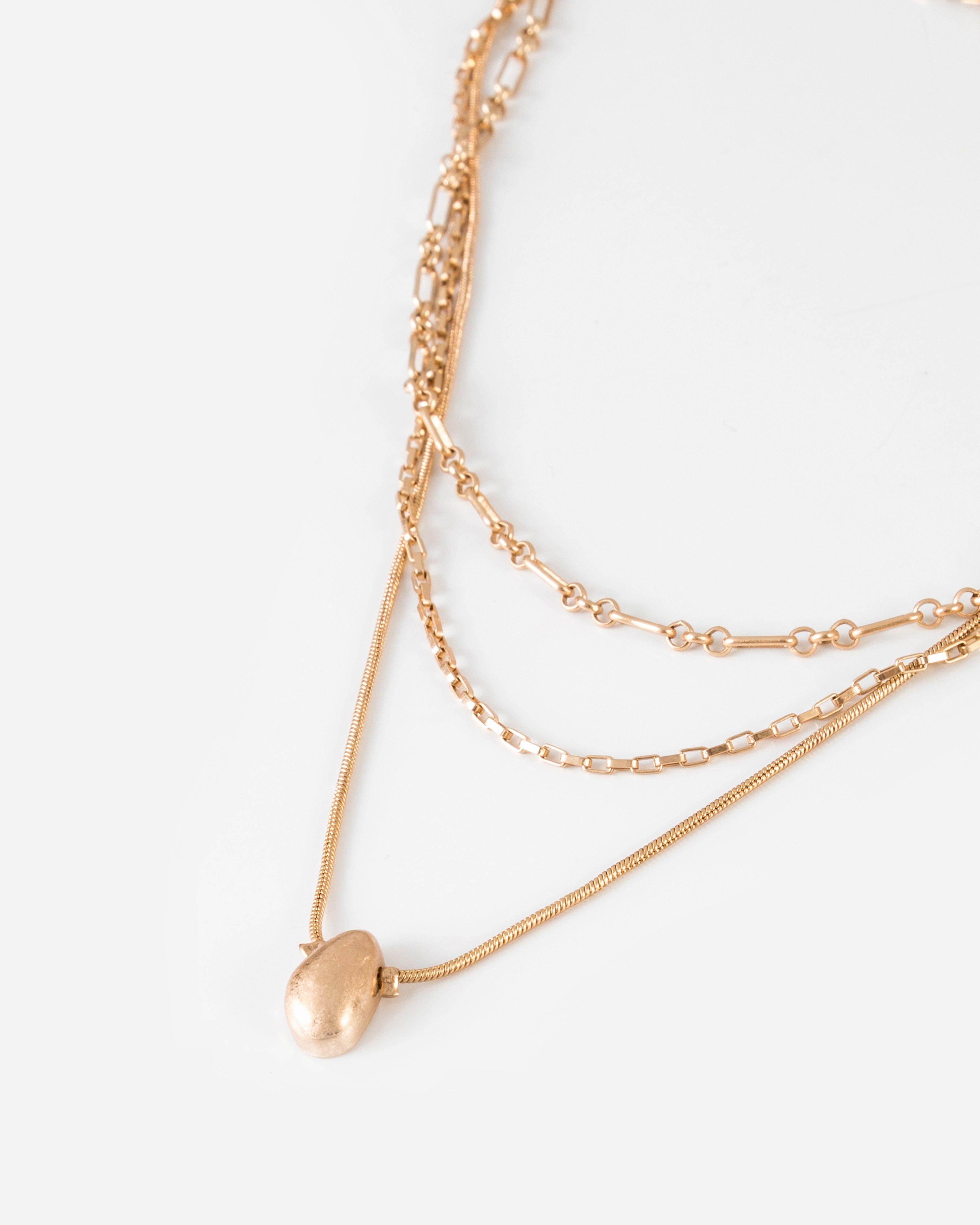 Harper Multi Strand Necklace in Gold