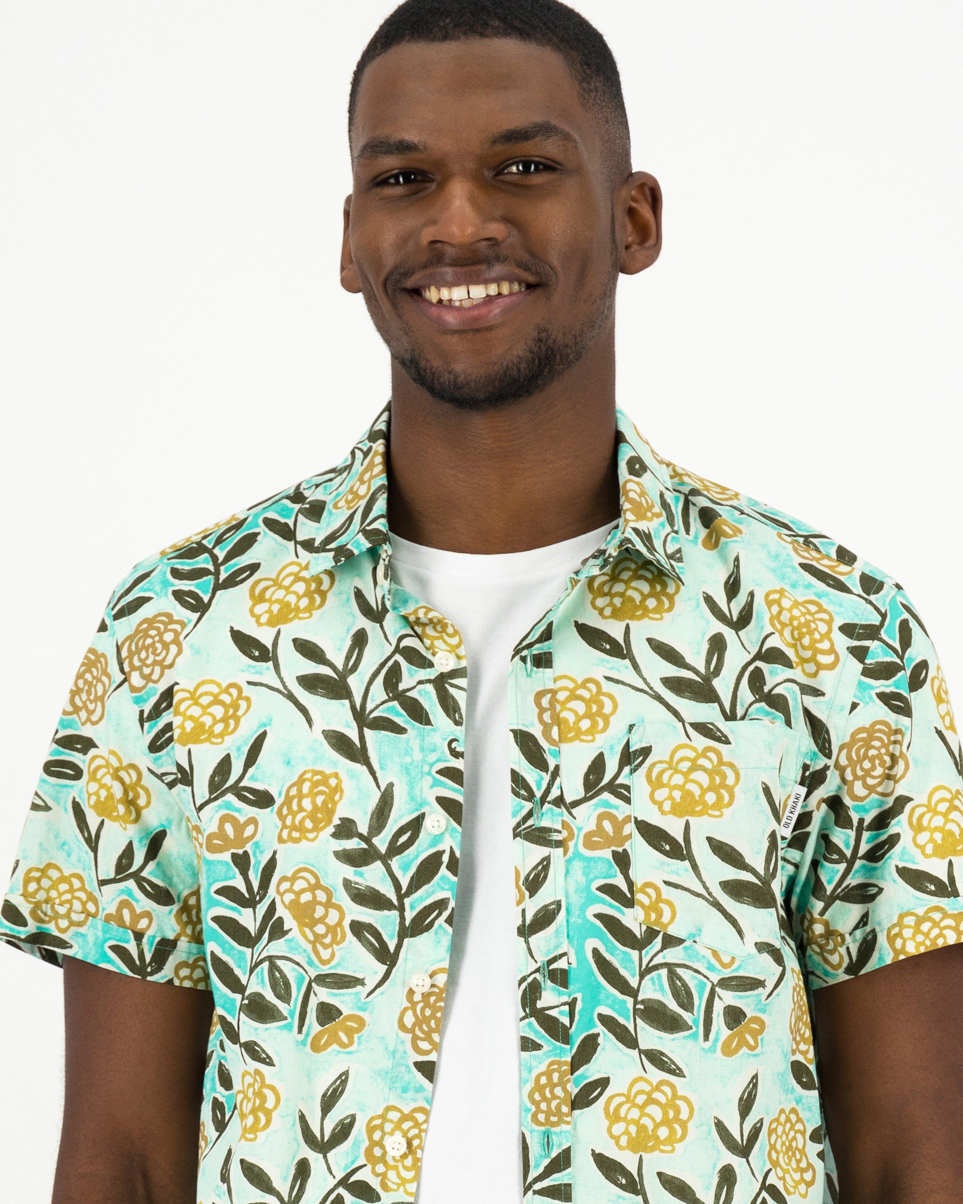 Men's Luther Slim Fit Floral Shirt | Old Khaki