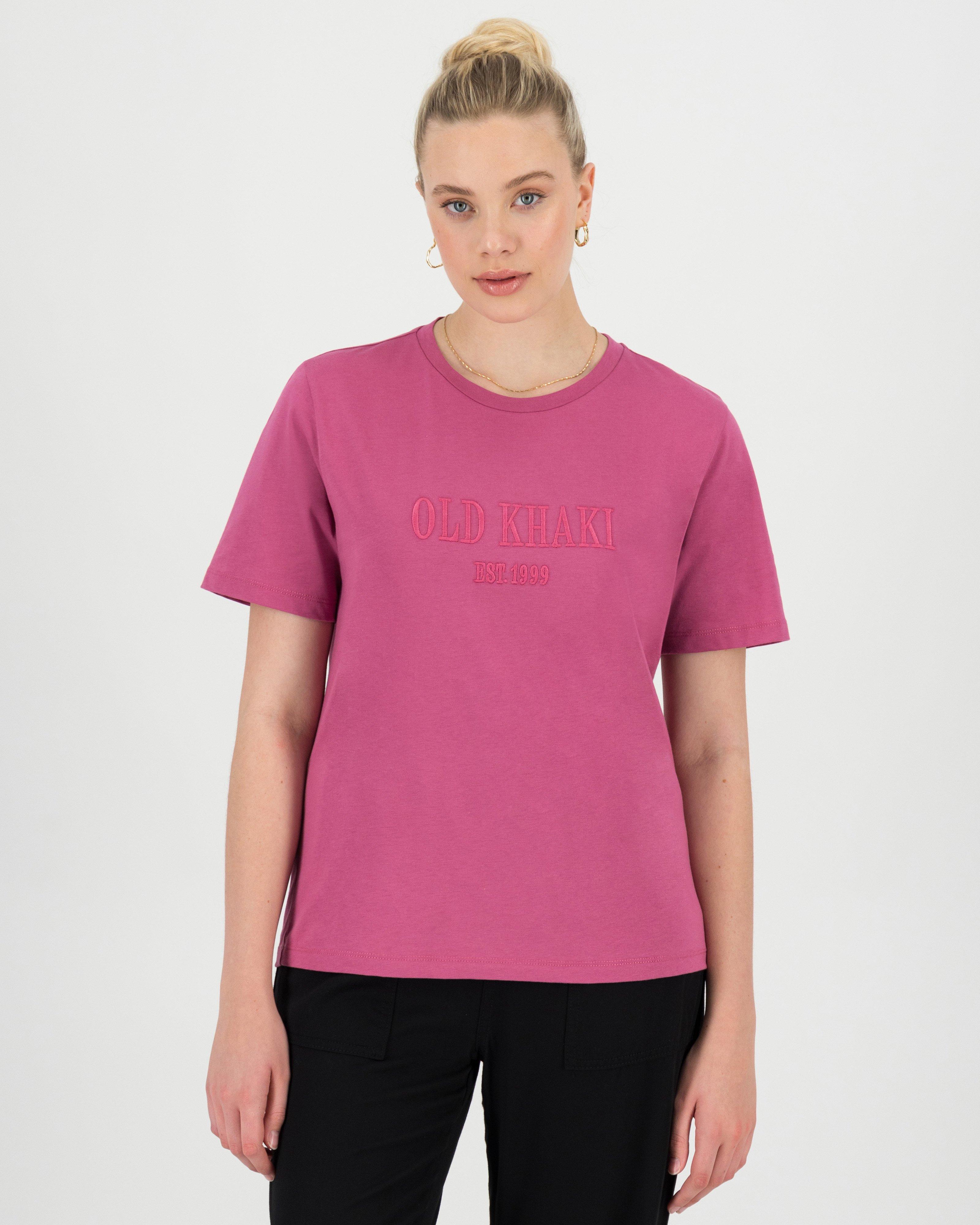 dusty pink t shirt womens