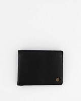 Men's Dale Foldover Leather Wallet  -  black