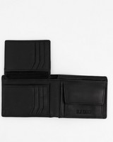 Men's Dale Foldover Leather Wallet  -  black
