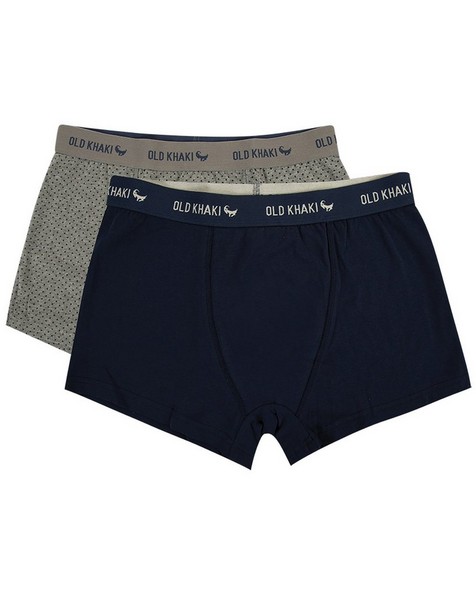 Men’s 2-Pack Dot Underwear -  grey-navy