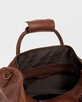 Kenzo Men's Leather Weekender Bag -  brown