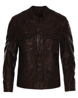  Greer Leather Jacket -  chocolate