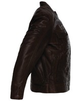  Greer Leather Jacket -  chocolate