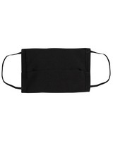 FABRIC 2-LAYER FACE MASK 3-PACK WITH FILTER -  black