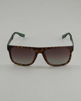 Men's Polarised Tortoise Shell Sunglasses -  grey-brown