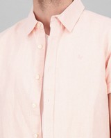 Men's Zac Regular Fit Linen Shirt -  watermelon