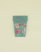 Edible Flowers Pot Card -  assorted