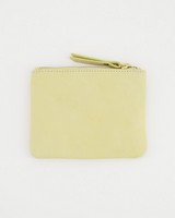 Moira Leather Pouch -  yellow