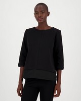 Bea Ponte Relaxed T-Shirt -  black