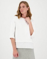 Bea Ponte Relaxed T-Shirt -  white