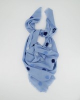 Singita Textural Abstract Scarf -  blue