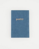Poetry Linen Notebook -  navy