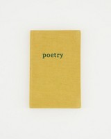 Poetry Linen Notebook -  ochre