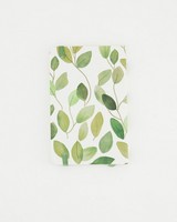 Simple Leaf Notebook -  green