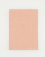 Pink Sand Linen Notebook -  dustypink