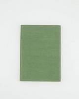 Pesto Linen Notebook  -  green
