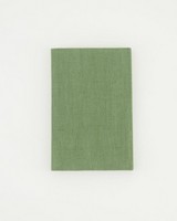 Pesto Linen Notebook  -  green