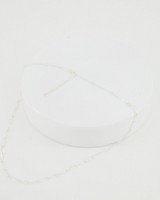 Chain Link Silver Necklace -  silver
