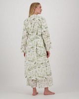 Organic Floral Gown -  green