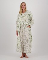 Organic Floral Gown -  green