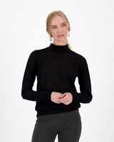 Hazel Knit Pullover -  black