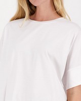 Remington Mercerized Knit T-Shirt -  white