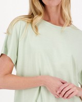 Meghan Mercerized T-Shirt -  green