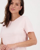 Larah Basic T-Shirt -  pink