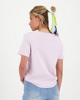 Larah Basic T-Shirt -  lilac