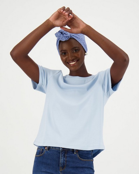 Larah Basic T-Shirt -  blue