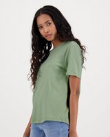 Larah Basic T-Shirt -  bottlegreen